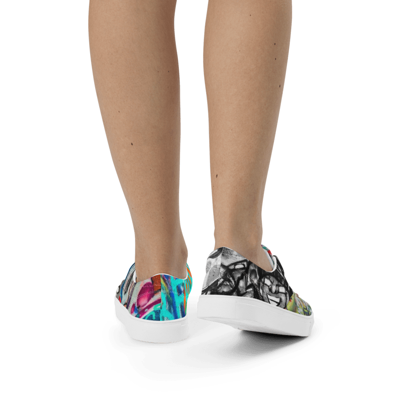 Women’s Graffiti Urban Streetwear lace-up canvas shoes