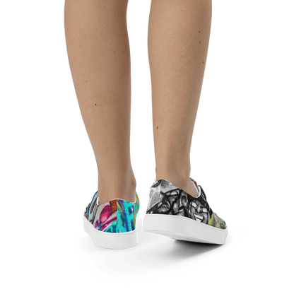 Women’s Graffiti Urban Streetwear lace-up canvas shoes
