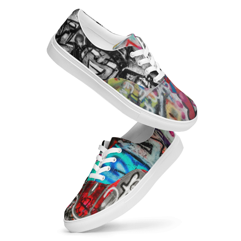 Women’s Graffiti Urban Streetwear lace-up canvas shoes